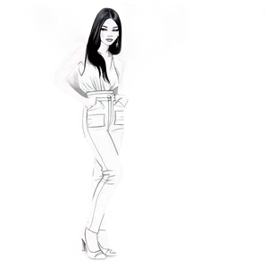 Fashion Design Drawing PNG Wmi18