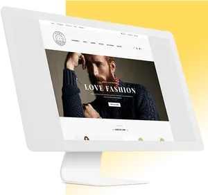 Fashion Ecommerce Website Display PNG