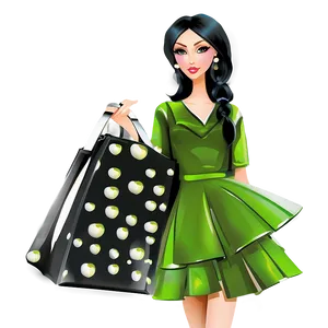 Fashion Girl Illustration PNG 45