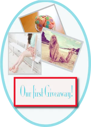 Fashion Giveaway Promotion Collage PNG image