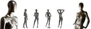 Fashion Mannequinsin Various Poses
