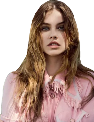 Fashion Portrait Pink Jacket PNG image