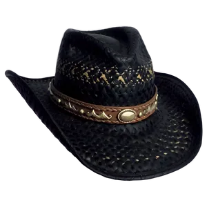 Fashionable Black Cowboy Hat PNG 62