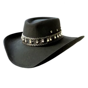 Fashionable Black Cowboy Hat PNG 8 PNG