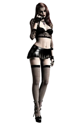Fashionable_ Gothic_ Style_ Model