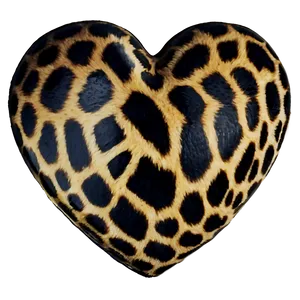 Fashionable Leopard Heart PNG 06282024