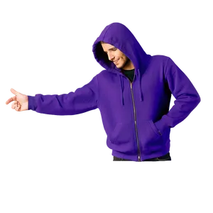 Fashionable Purple Hoodie Image PNG Tbu