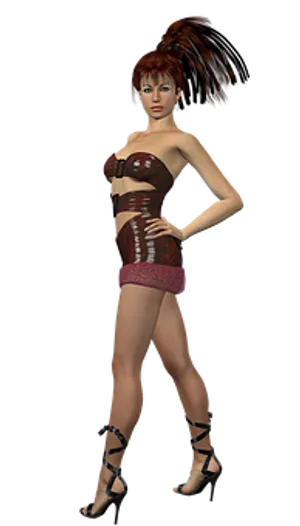 Fashionable3 D Model Pose