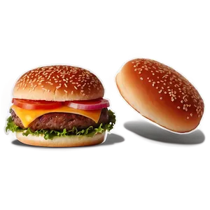 Fast Food Burger Sticker PNG 05252024