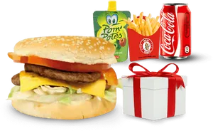 Fast Food Meal Combo PNG image