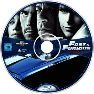 Fastand Furious Bluray Disc PNG image