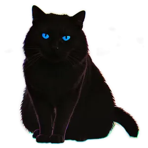 Fat Cat Silhouette PNG 91