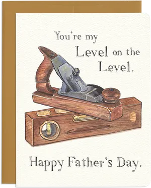 Fathers Day Card Carpentry Tools PNG image