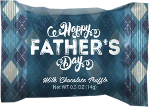 Fathers Day Chocolate Truffle Packaging PNG image