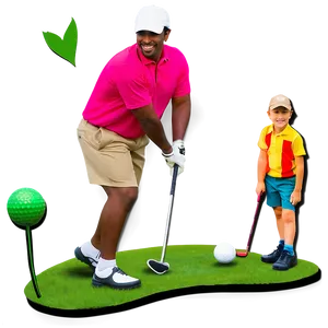 Fathers Day Golf Theme Png 05212024 PNG image