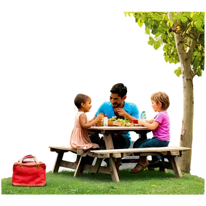 Fathers Day Picnic Scene Png 77 PNG image