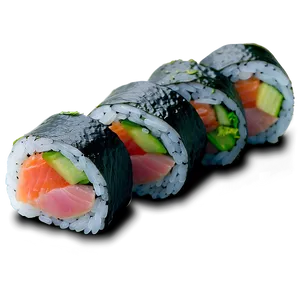 Fatty Tuna Sushi Roll PNG Iaw PNG