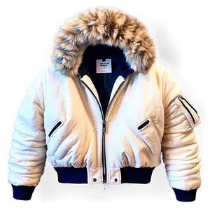 Faux Fur Bomber Jacket Cozy PNG Puc