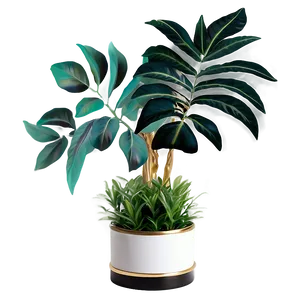 Faux Plant Centerpiece Png 06282024 PNG image