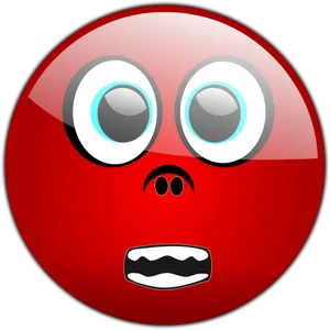 Fearful Emoji Expression PNG image
