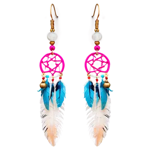 Feather Dreamcatcher Earring PNG Yqb