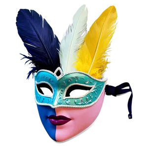 Feather Masquerade Mask Png 50 PNG image