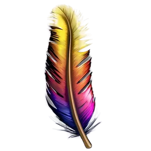 Feather Neck Tattoo Presentations PNG Csa