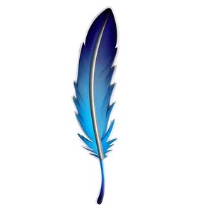 Feather Shaped Bookmark Png 05042024 PNG image