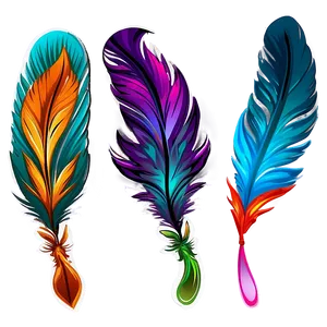 Feather Shaped Bookmark Png 64 PNG image