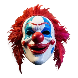 Feathered Clown Mask PNG 21