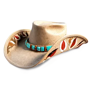 Feathered Cowgirl Hat Png 06132024 PNG image