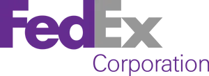 Fed Ex Corporation Logo Purple PNG image