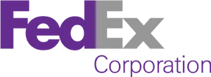 Fed Ex Corporation Logo Purple PNG image