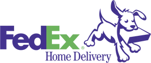 Fed Ex Home Delivery Logowith Dog PNG image