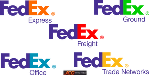 Fed Ex Logo Variations PNG image