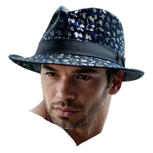 Fedora Hat On Model PNG 06262024