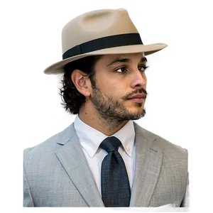 Fedora Hat Street Style PNG 06262024 PNG