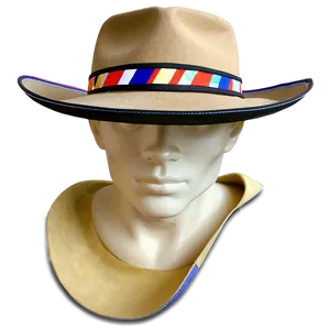 Fedora Hat With Band PNG 05042024