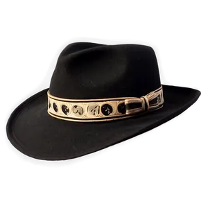 Fedora Hat With Band PNG 47