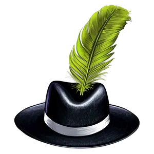 Fedora With Feather PNG 05042024