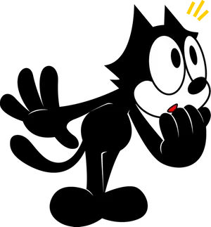 Felixthe Cat Classic Pose PNG image