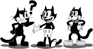 Felixthe Cat Expressions PNG image