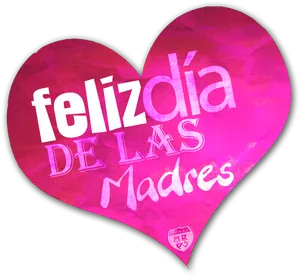 Feliz Diadelas Madres Heart Graphic PNG image