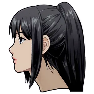 Female Anime Head Design Png Fdu34 PNG image