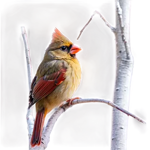 Female Cardinal PNG 74