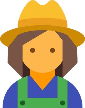 Female Farmer Emoji Icon PNG image