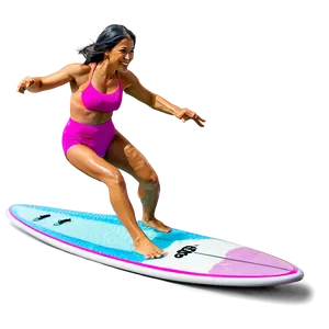 Female Surfer In Action Png Ulq95 PNG image