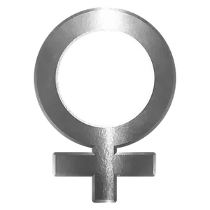 Female Symbol Metallic Texture