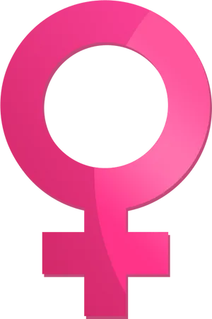 Female Symbol Pink Background PNG image
