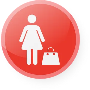 Female Symbol Shopping Icon